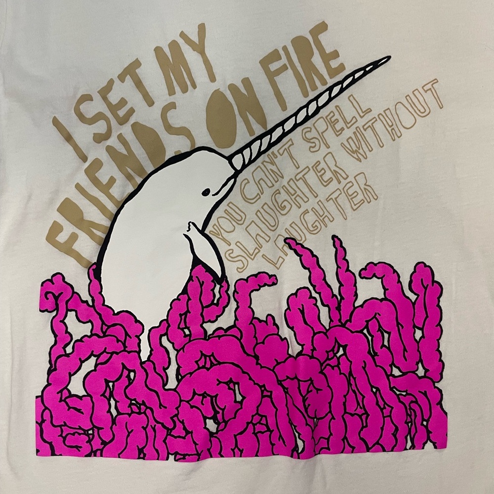 Vintage  I Set My Friends On Fire Band T-Shirt Size Medium AOP